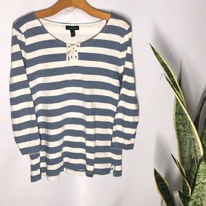Lauren Jeans Co. Striped blouse. Size xl